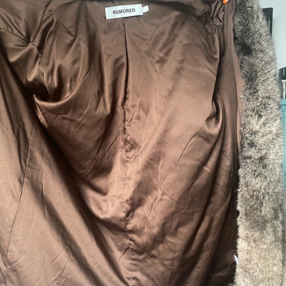 Rumored Plush Brown Teddy Jacket - Picture 2 of 2